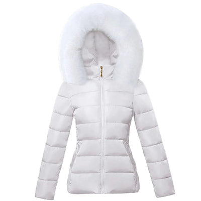 Autumn Coat Female Jacket New 2024 Hooded Parka Warm Big Fur Winter Jacket Women Wadded Ladies Plus size 5XL Women's down jacket