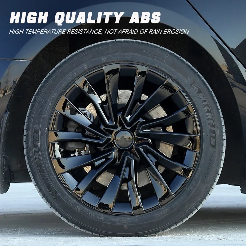 4PCS HubCap Car for Tesla Model 3 Highland 2024 Performance 18 Inch Wheel Cap Replacement Automobile Full Rim Cover  Accessories