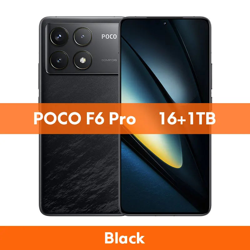 POCO F6 Pro 5G Global Version Smartphone Snapdragon® 8 Gen 2 120W HyperCharge WQHD+120Hz Flow AMOLED Display NFC