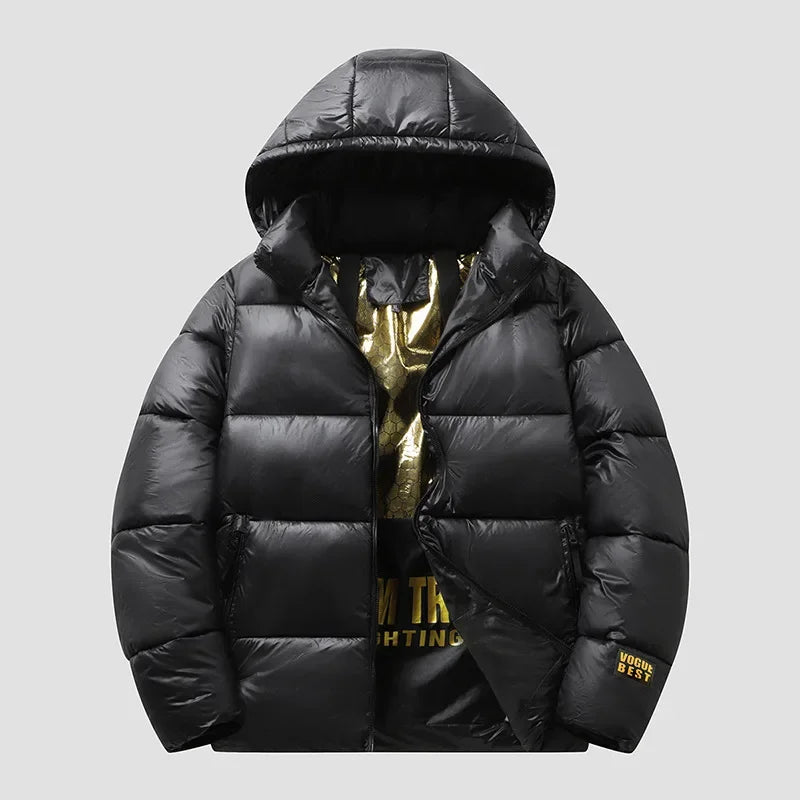 Wintercotton Coat Men Women Hooded Puffer Jacket Hooded Waterproof Warm Casual Style Stone Charcoal Black Padded Jacket