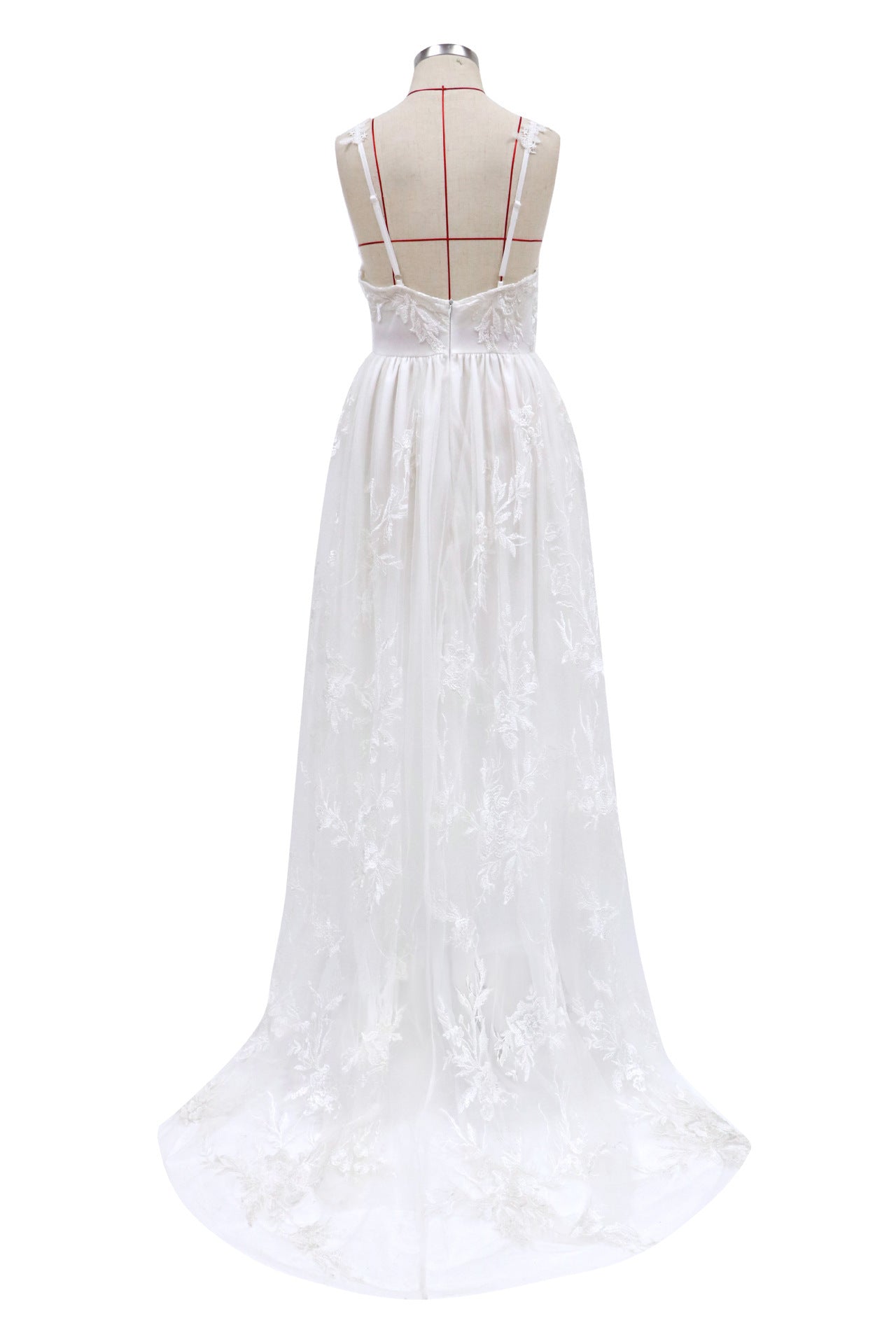 Bride Sexy Suspenders Wedding Evening Dress