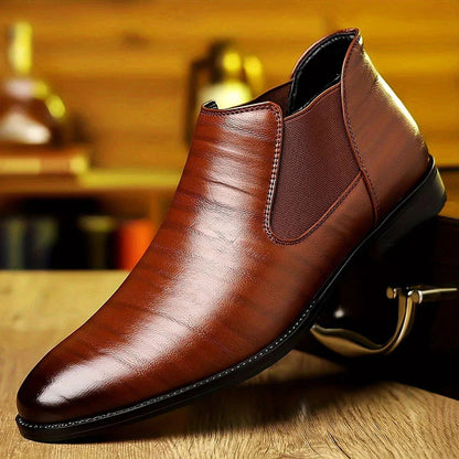 Men's Business Leisure Plus Size Leather Shoes - HJG