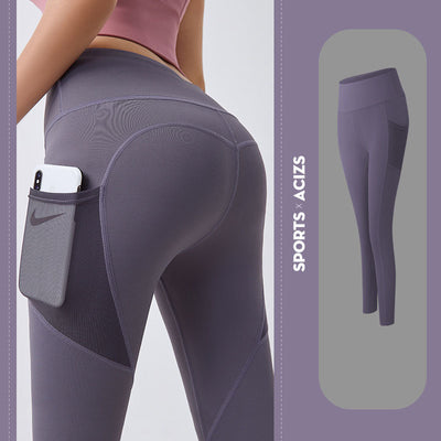 Yoga Pants Women With Pocket Leggings Sport Girl Gym Leggings Women Tummy Control Jogging Tights Female Fitness Pants - HJG