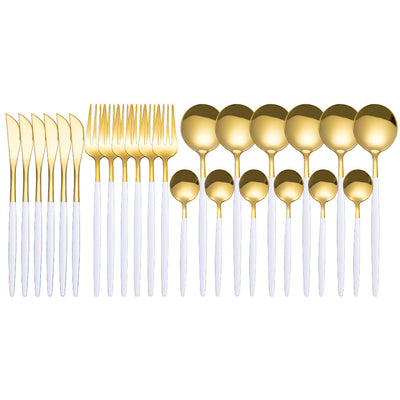 24pcs Luxury Cutlery Set - HJG