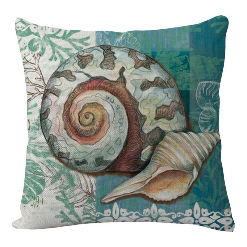 Cushion Covers Sea Turtle Printed Throw Pillow Cases For Home Decor Sofa Chair Seat - HJG