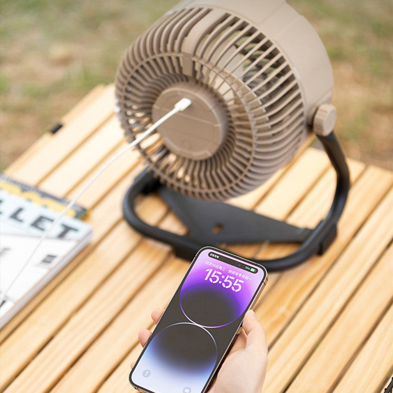 Outdoor Camping Lighting Desktop Fan USB