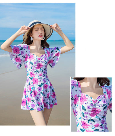 Women's Slimming Dress-style Swimming Suit - HJG