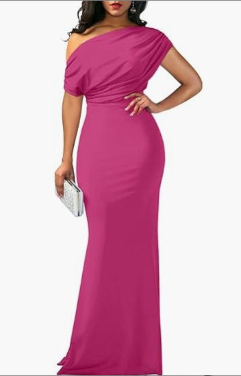 Women's French-style Elegant Off-the-shoulder High-grade Sense Dress