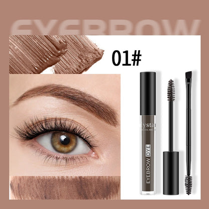 Makeup Liquid Eyebrow Cream Double-headed Eyebrow Brush Wild Natural Long Lasting Shaping Waterproof And Sweat-proof
