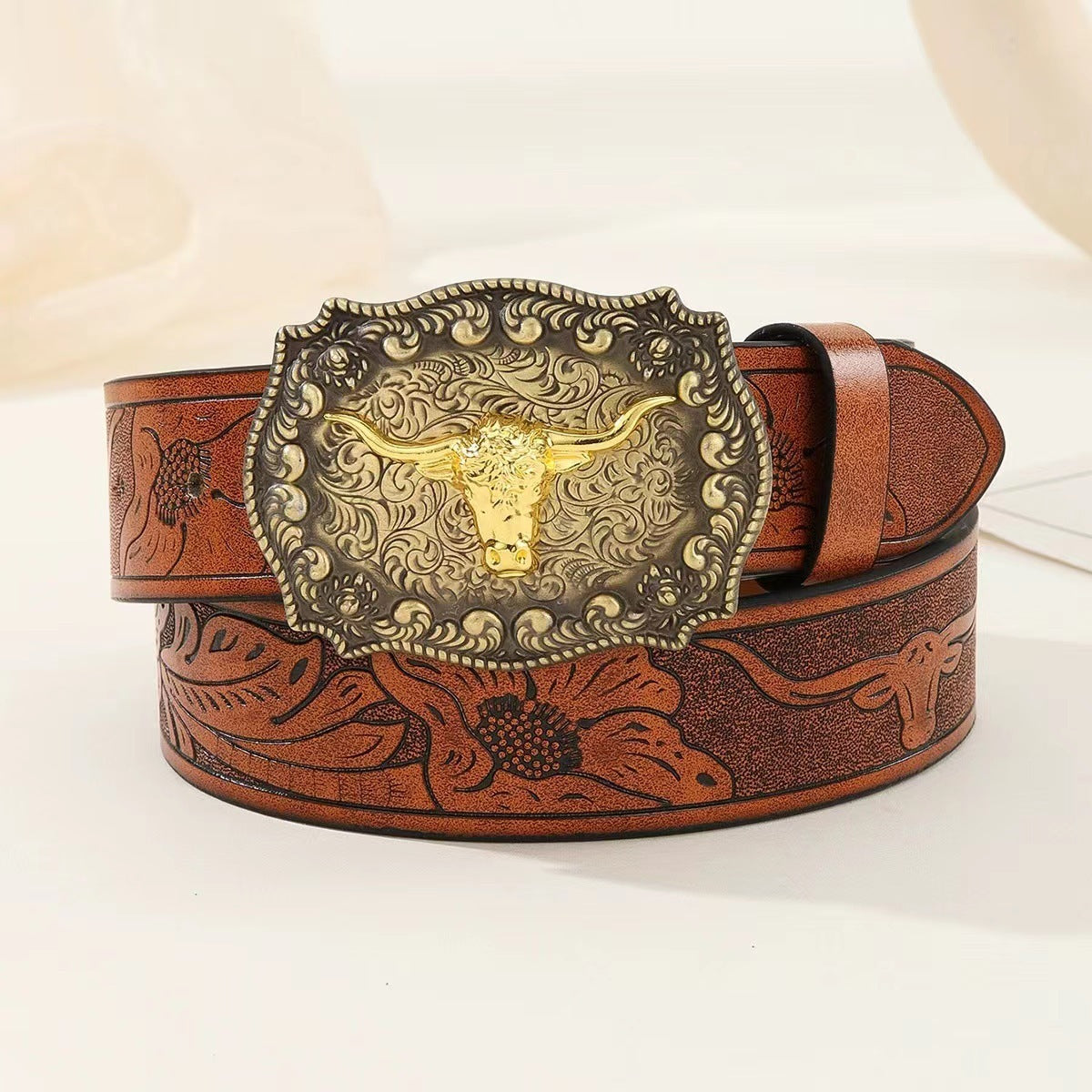 Retro Punk Western Denim Belt