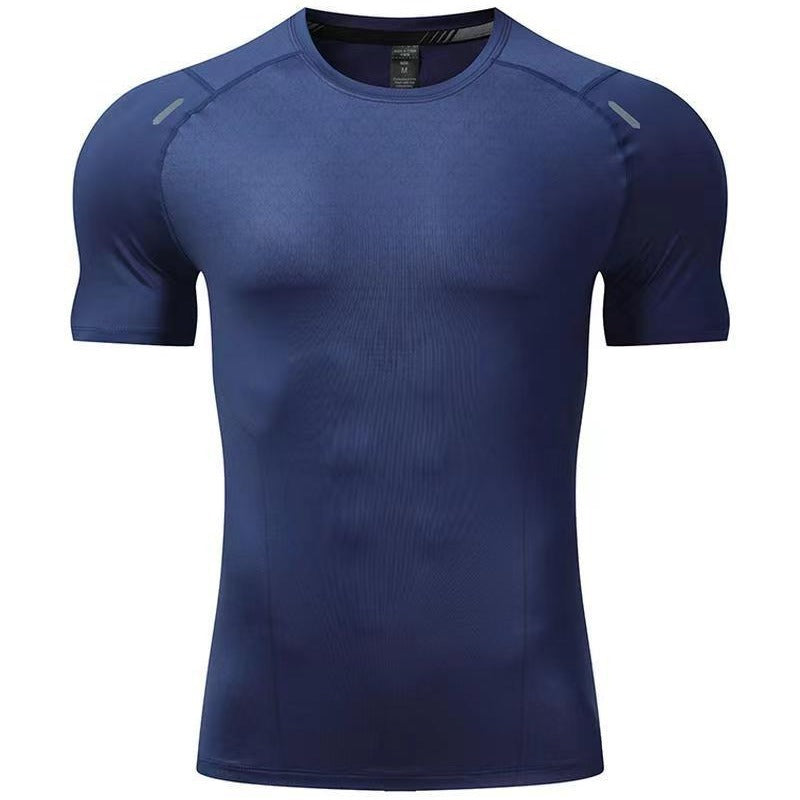 Sports T-shirt Men's Stretch Quick-drying Running Suit Workout Clothes Top