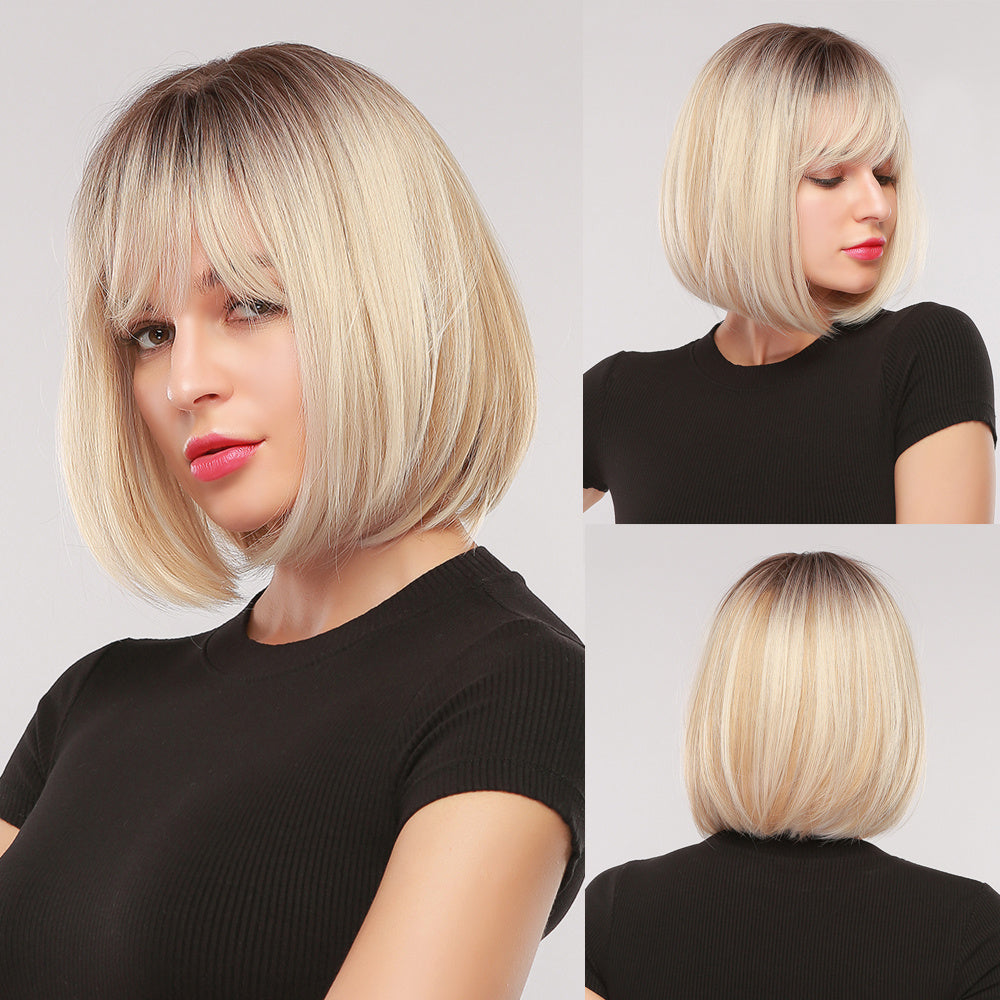 High Temperature Silk Material Ladies Wig BOB Head - HJG