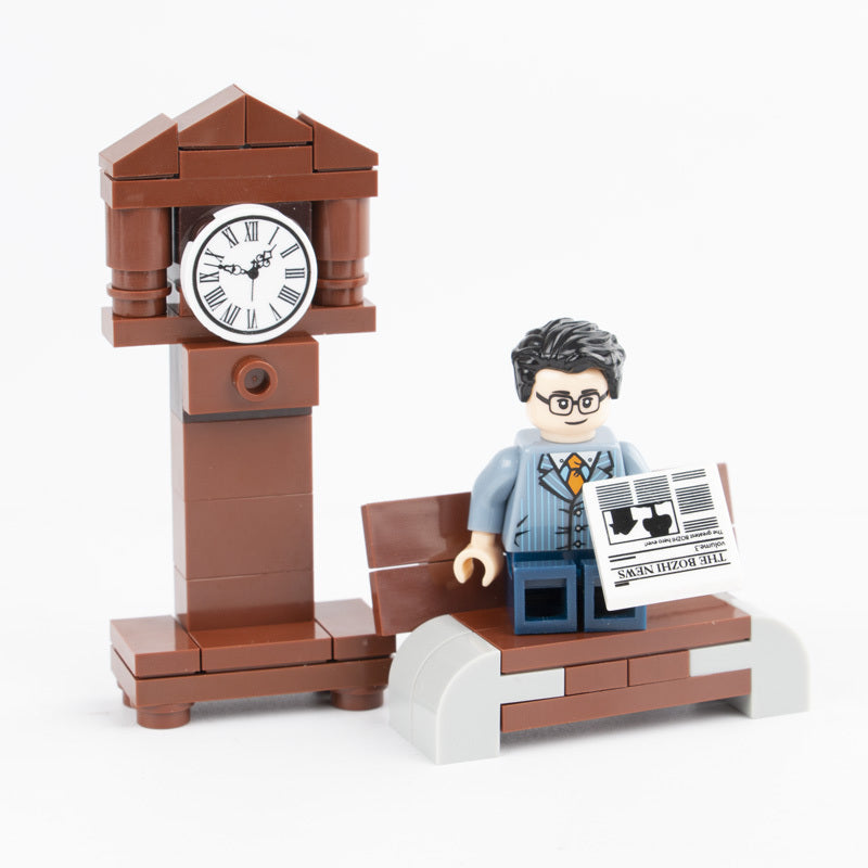 Furniture Decoration Printing Clocks Watches Clocks Building Scenes Small Particle Building Blocks