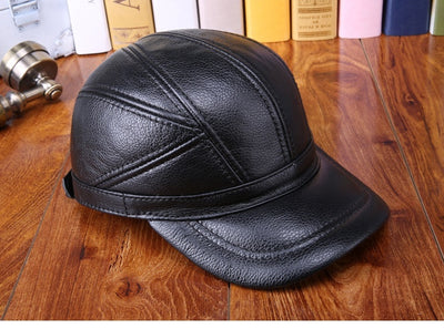 Outdoor Clip Cotton Tape Ear Protection Leather Hat