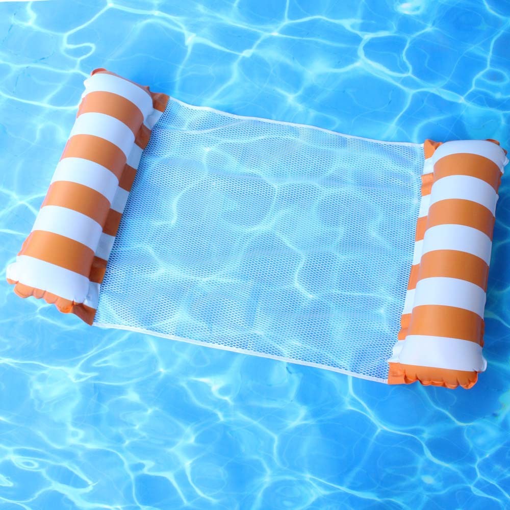 Swimming Pool Hanging Net Inflatable Floating Row Foldable Striped