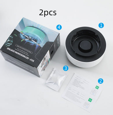 Smoke Removal Air Purification Ashtray Anion Purification Practical Automatic Purifier Ashtray Portable Gadgets For Car Ashtray - HJG