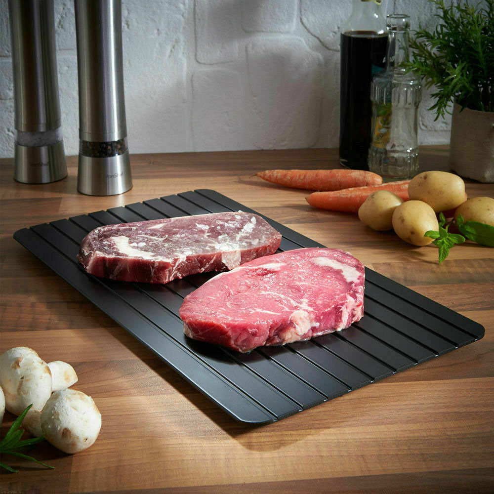 Fast Defrost Tray Fast Thaw Frozen Food Meat Fruit Quick Defrosting Plate Board Defrost Tray Thaw Master Kitchen Gadgets - HJG