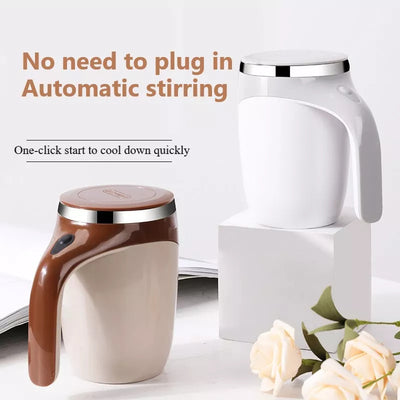 Rechargeable Model Automatic Stirring Cup Coffee Cup High Value Electric Stirring Cup Lazy Milkshake Rotating Magnetic Water Cup - HJG