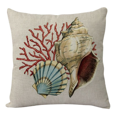 Cushion Covers Sea Turtle Printed Throw Pillow Cases For Home Decor Sofa Chair Seat - HJG