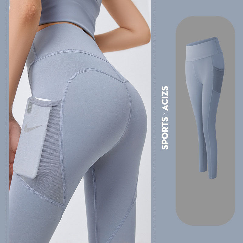 Yoga Pants Women With Pocket Leggings Sport Girl Gym Leggings Women Tummy Control Jogging Tights Female Fitness Pants - HJG