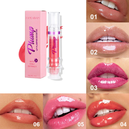 New Tube Lip Rich Lip Color Slightly Spicy Lip Honey Lip Glass Mirror Face Lip Mirror Liquid Lipstick - HJG
