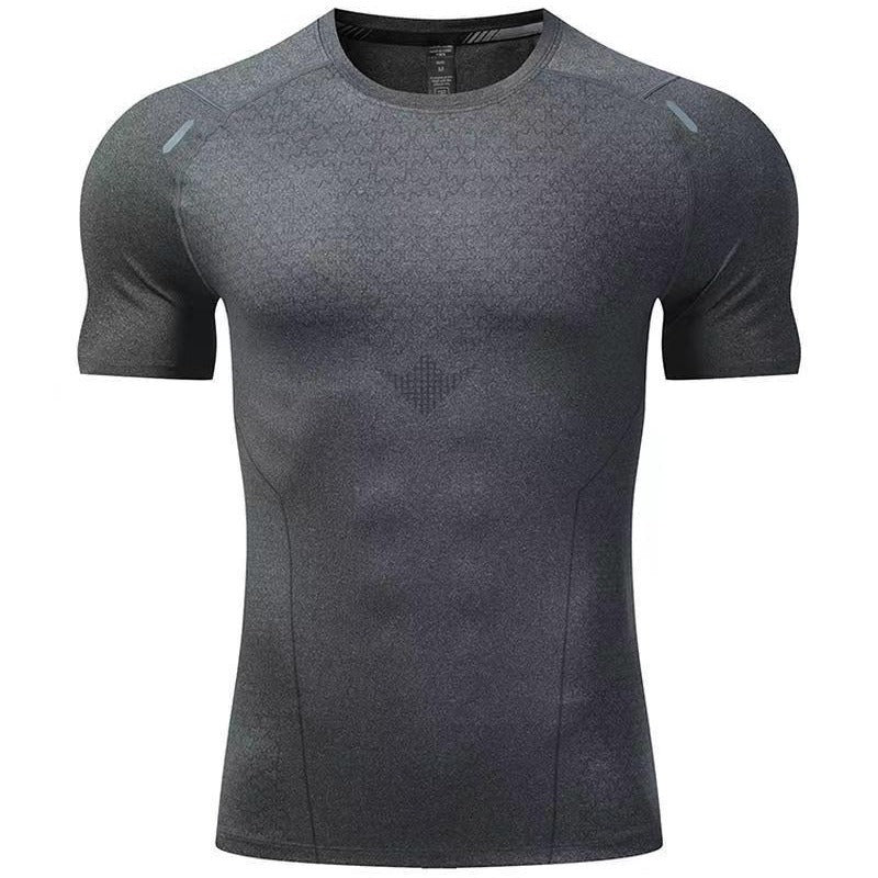 Sports T-shirt Men's Stretch Quick-drying Running Suit Workout Clothes Top