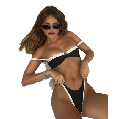 European And American Bikini Stitching Female - HJG