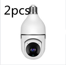 WiFi CAMERA 1080P Bulb 4X Zoom Camera E27 Home 5GWiFi Alarm Monitor - HJG