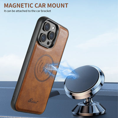 Magnetic Magsafe Wireless Charger Multi-function Drop-resistant Card Rear Shell - HJG