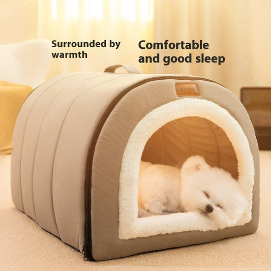 Autumn And Winter Dog Plain Quilted Portable Nest Cat Nest Small And Medium-sized Dogs - HJG