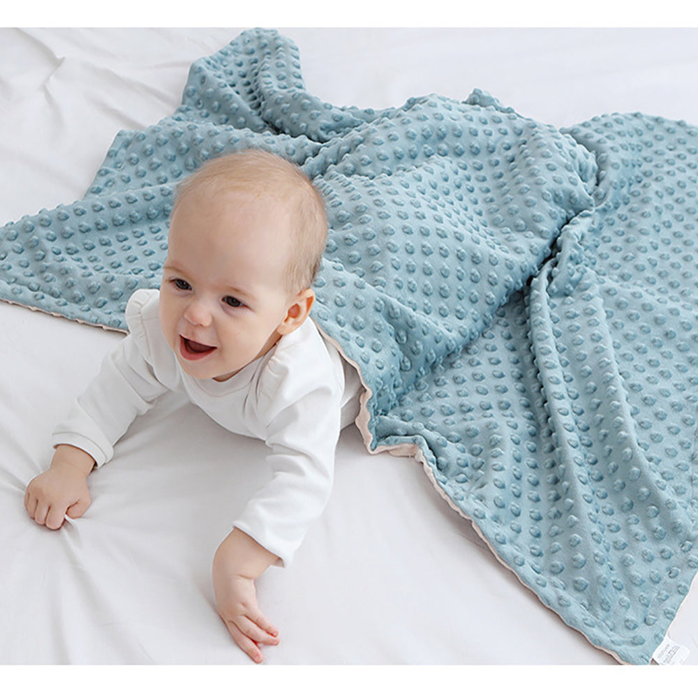 Baby Blanket For Girls Super Soft Double Layer With Dotted Backing Soft Baby Blanket With Dotted Backing Newborn Nursery Swaddling Blankets Infants Boys Girls Receiving Blanket For Toddler - HJG